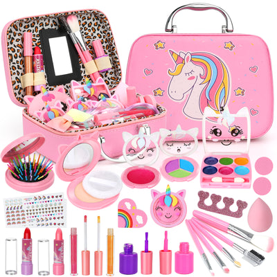 Sendida Kids Makeup Kit Girl Toys, Toys for Girls Washable Makeup Princess Make Up Girl Toys Age 4 5 6 7 8 9 Birthday Gift