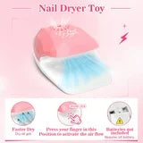 Kids Nail Polish Set for Girls, Sendida Nail Art Kit with Nail Dryer & DIY Nail Stickers, Nail Kit Toys for Girls with Non-Toxic Nail Polish,Age 3-12 Little Girl Gift Toys