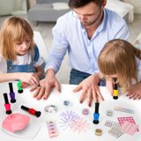 Kids Nail Polish Set for Girls, Sendida Nail Art Kit with Nail Dryer & DIY Nail Stickers, Nail Kit Toys for Girls with Non-Toxic Nail Polish,Age 3-12 Little Girl Gift Toys