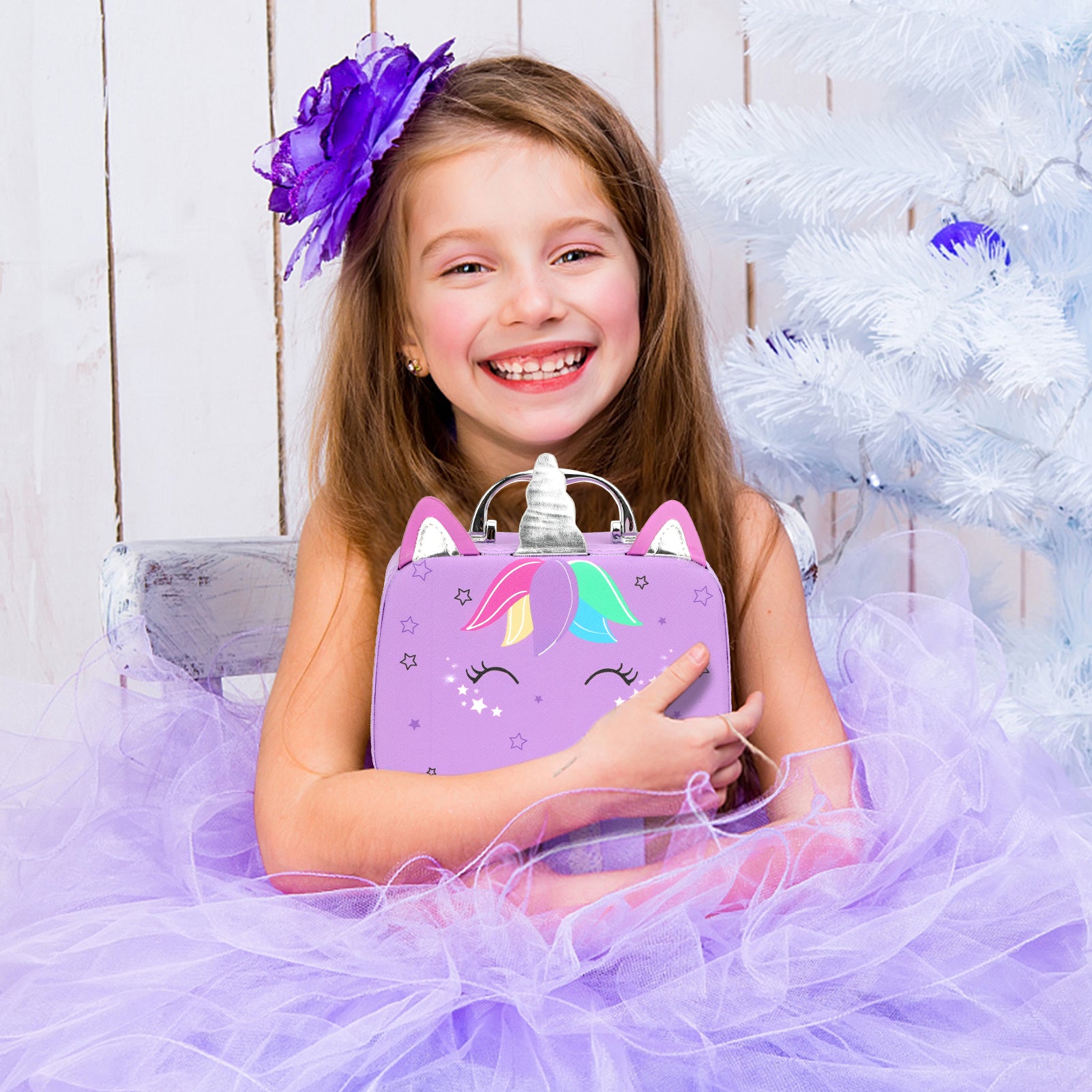 Kids Makeup Kit for Girl Toys, Sendida Kids Washable Makeup Girls Toys with Unicorn Makeup Case for Toddler Children Christmas Birthday Gifts Toys for 3 4 5 6 7 8-12 Year Old Girls