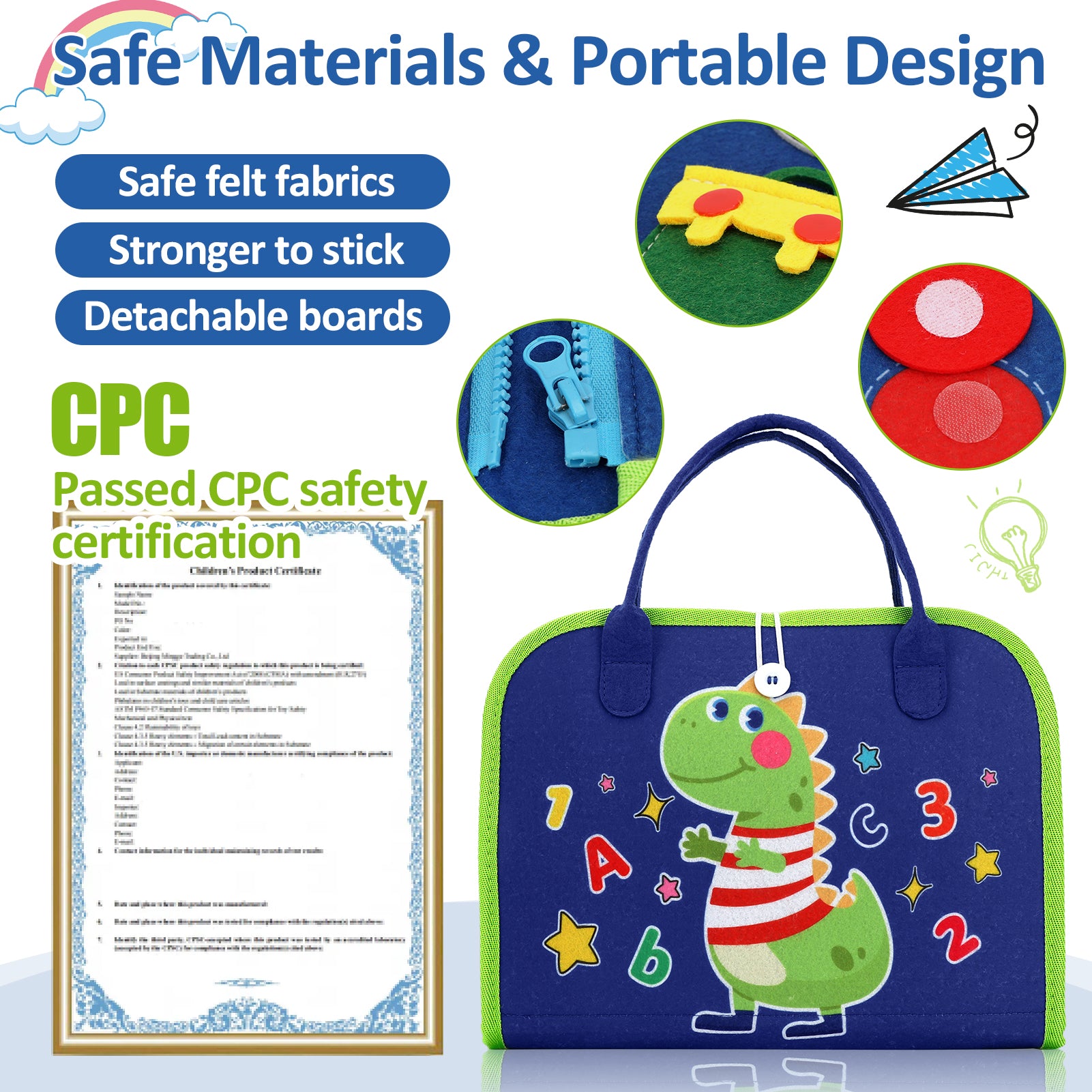 Flybay Busy Board, Toddler Toys Ages, Montessori Toys for 1 2 3 4 Year Old, Educational Learning Toys for Learning Fine Motor Skills, Christmas Birthday Gifts