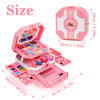 Sendida Kids Makeup, 64pcs Real Washable Kids Makeup Kit for Girl Toys Princess Brithday Gifts for Little Girls 3 4 5 6 7 8 9 10 12 Year Old