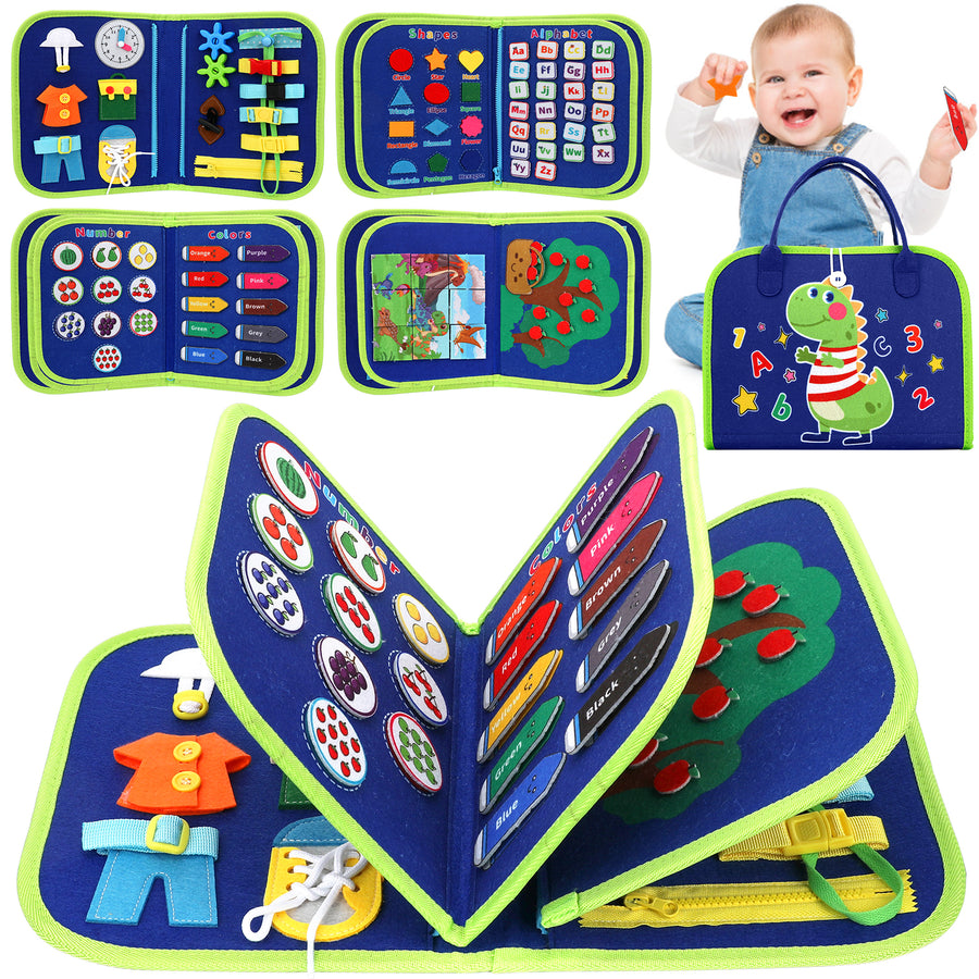 Flybay Busy Board, Toddler Toys Ages, Montessori Toys for 1 2 3 4 Year Old, Educational Learning Toys for Learning Fine Motor Skills, Christmas Birthday Gifts