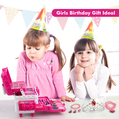Kids Makeup Kit for Girls, 60PCS Teensymic Makeup Toys for Girls Washable Makeup Princess Make Up Toy for Girl Age 3-12 Birthday