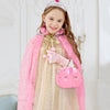 Flybay Princess Dress up for Girls, Princess Cape, Crown with Uni-corn bag Little Girl Costume Toy for Kids Toddlers Birthday Gift
