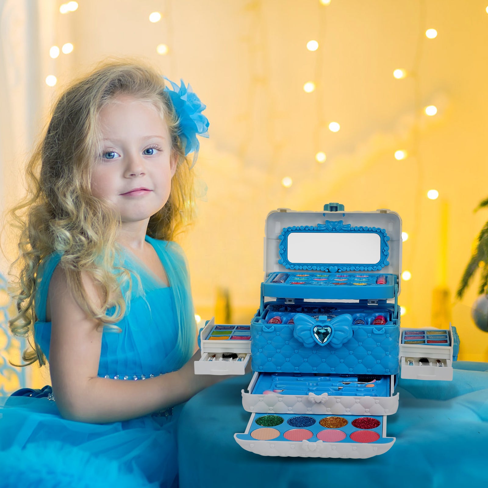 Kids Makeup Kit for Girls, 60PCS Teensymic Makeup Toys for Girls Washable  Makeup Princess Make Up Toy for Girl Age 3-12 Birthday