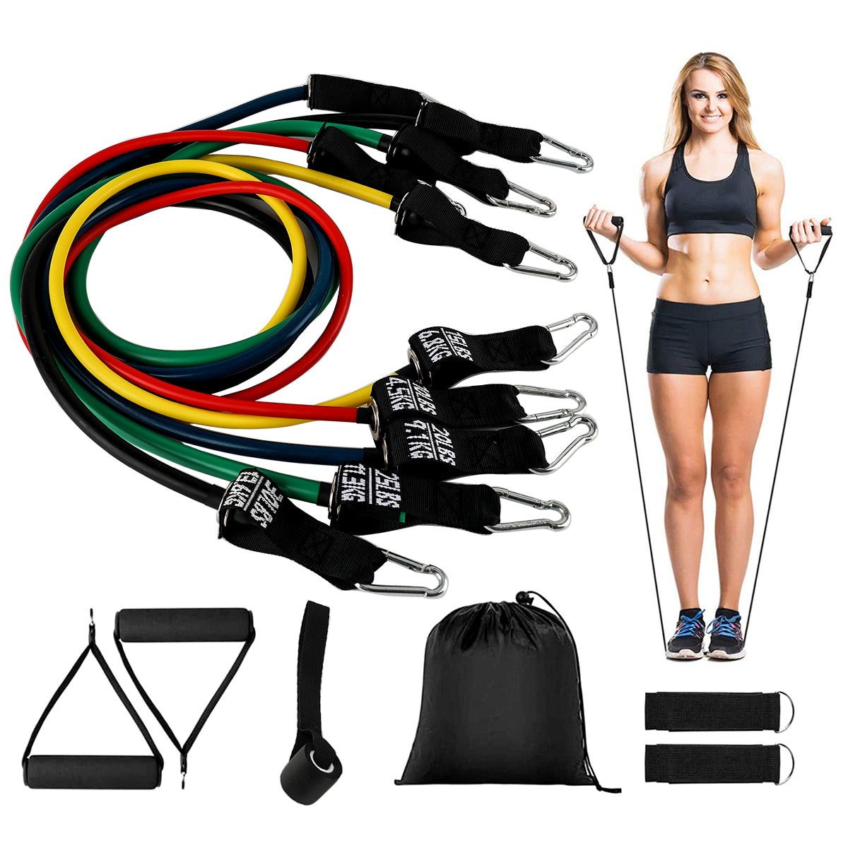 1/2/3/4/5pcs Yoga Stretching Strap Equipment For Women, Shoulder & Back  Stretching, Resistance Band For Strength Training For Men