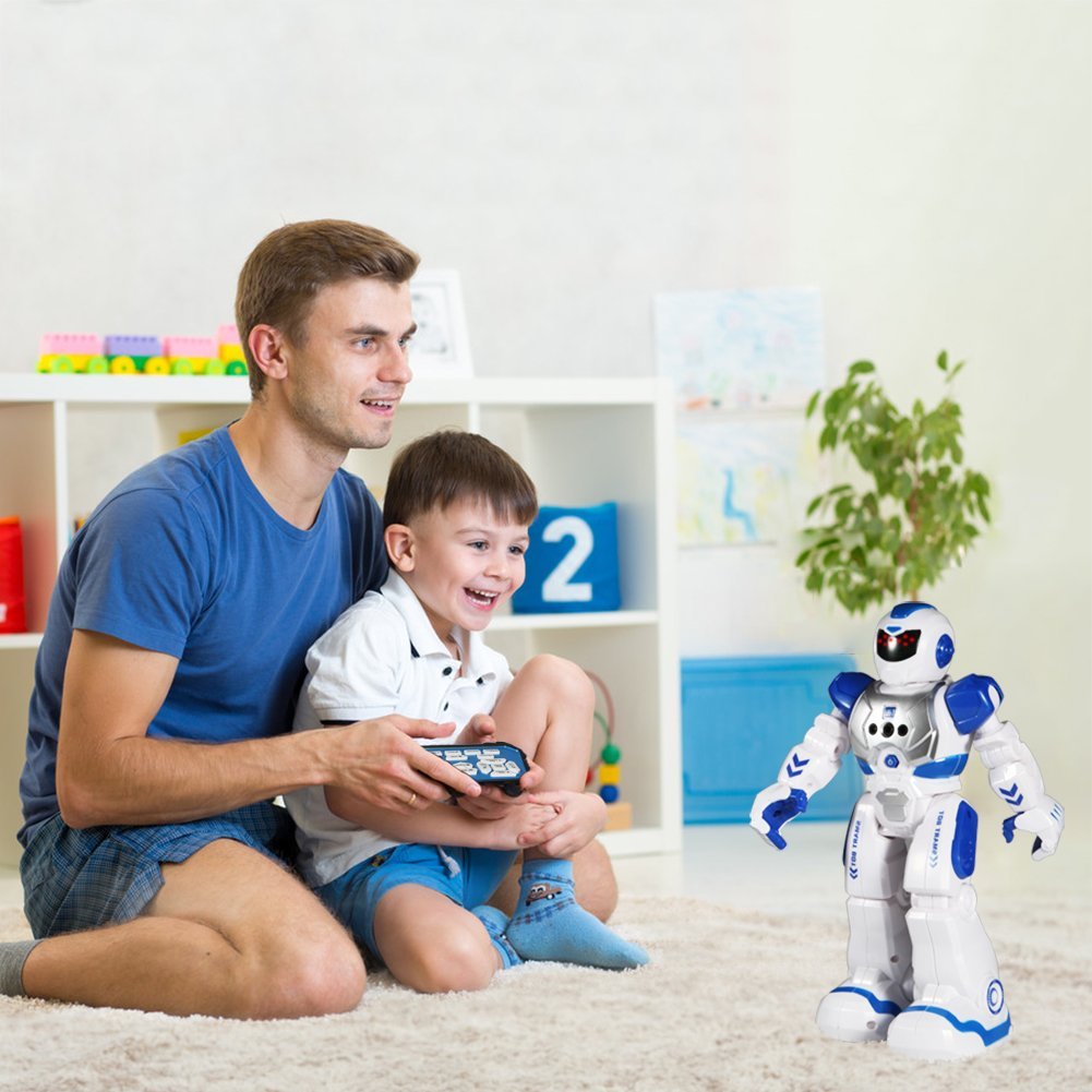 Remote Control Robot Toy for Children - Walks, Talks, Dances, Plays Songs, Programable, Fun and Educational