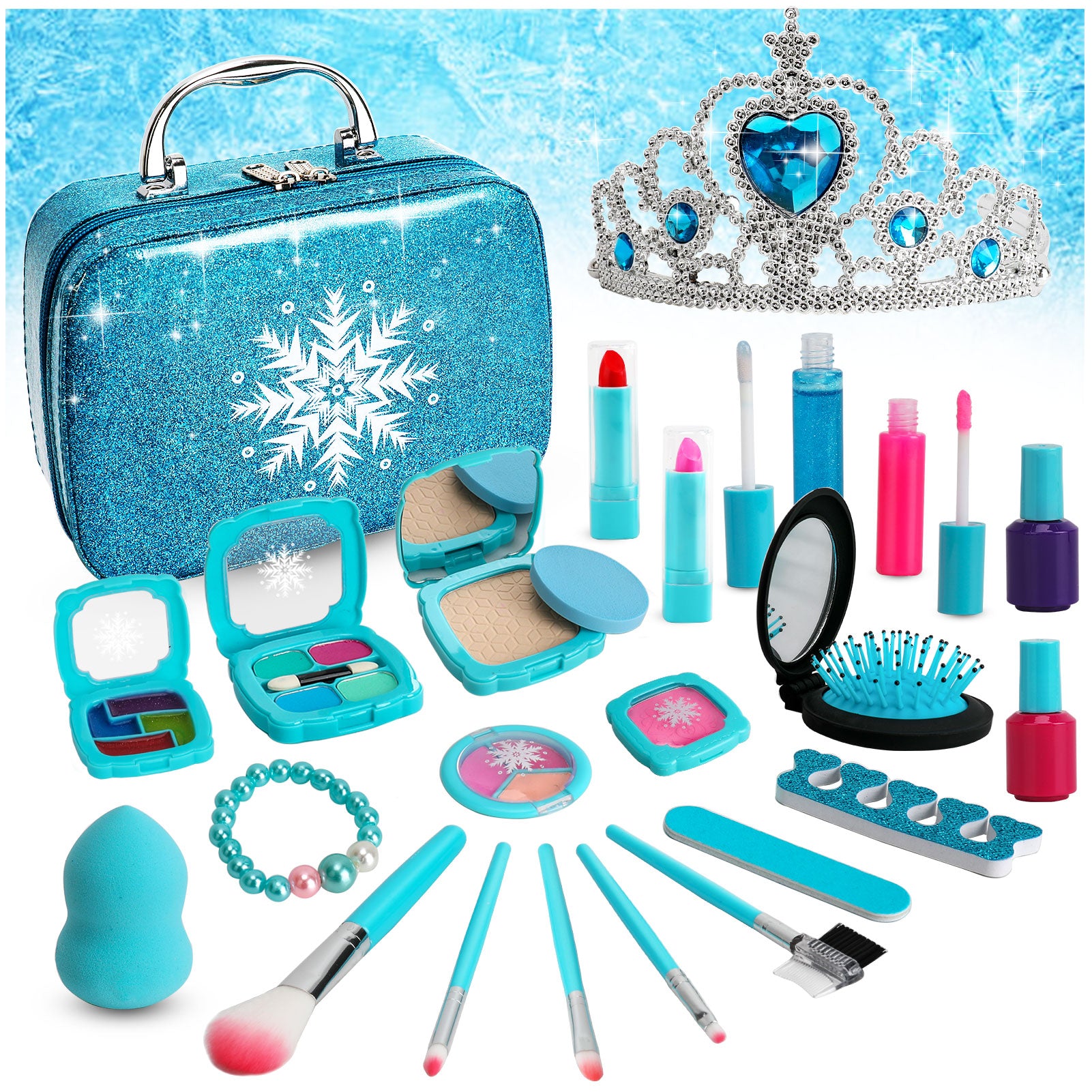 Flybay Kids Makeup Kit for Girl, Real Makeup Set, Washable Makeup Kit -  Sdida