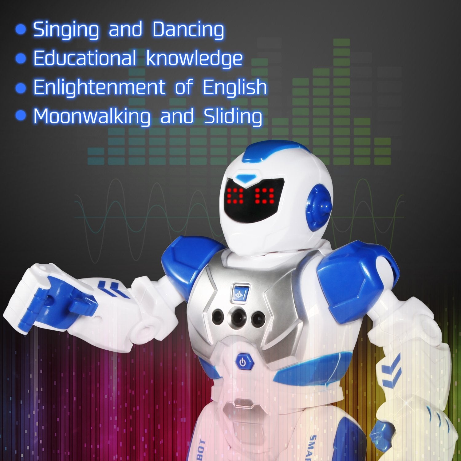 Remote Control Robot Toy for Children - Walks, Talks, Dances, Plays Songs, Programable, Fun and Educational