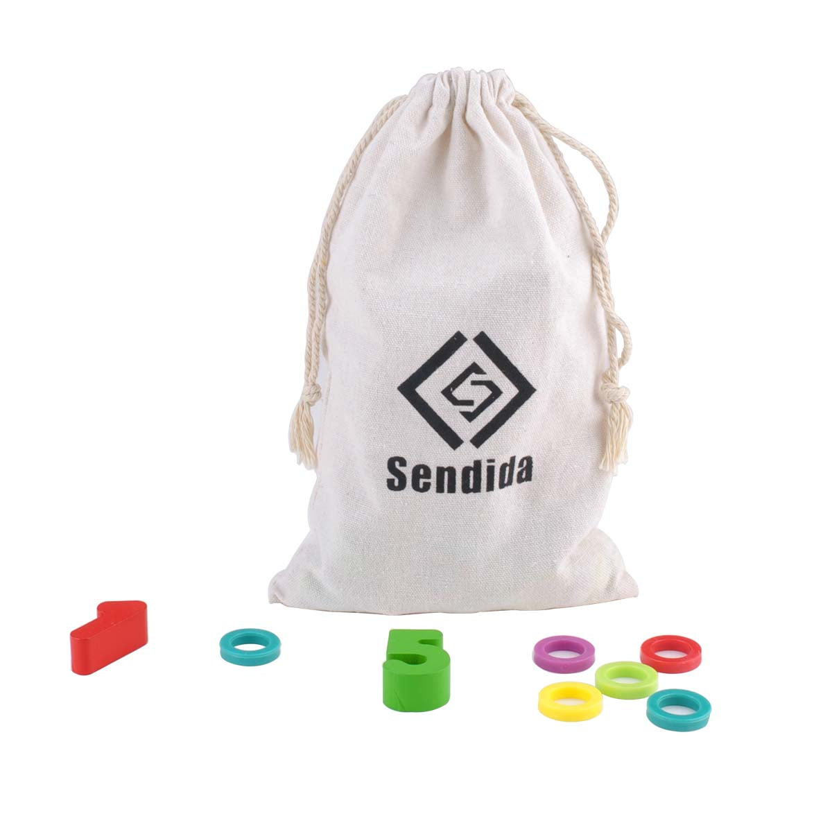 Sendida Alphabet Number Montessori Toys Wood Puzzles ABC Letters Educational Sorting Count Toy