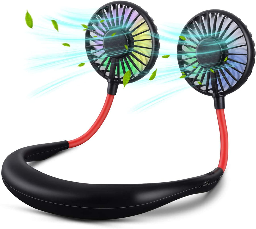 Portable USB Rechargeable Headphone Design LED Fan