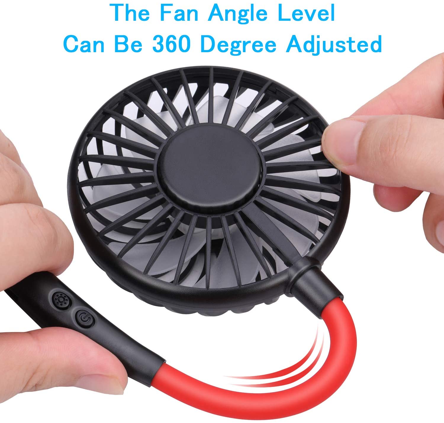 Portable USB Rechargeable Headphone Design LED Fan